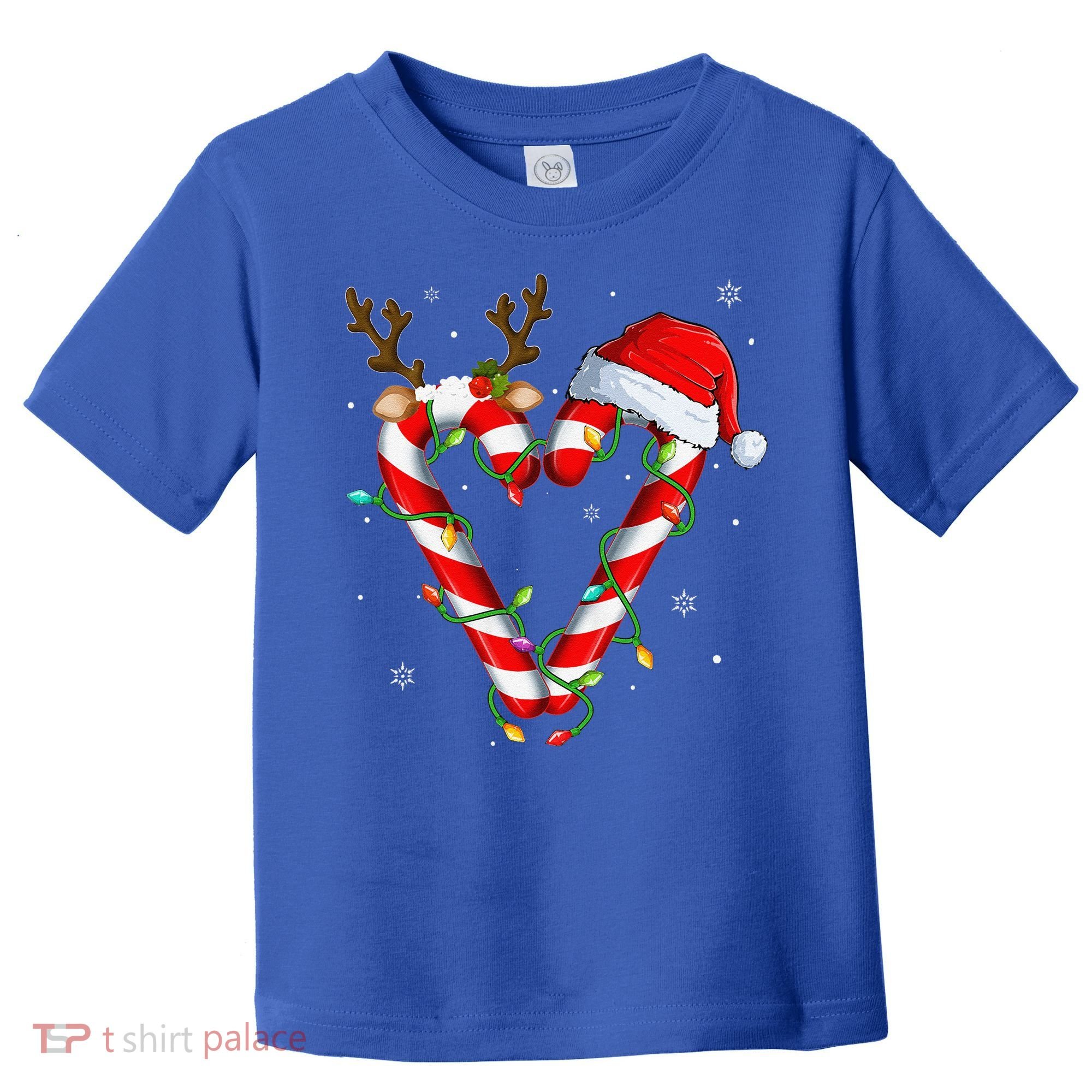 Candy Cane Crew Santa Christmas Lights Xmas Gift Toddler T-Shirt