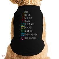 Classic Composers Classical Music Musical Notes Doggie Tank thumb 0