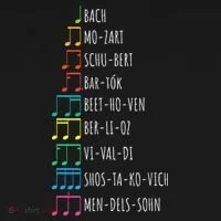 Classic Composers Classical Music Musical Notes Doggie Tank thumb 4