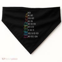 Classic Composers Classical Music Musical Notes USA-Made Doggie Bandana thumb 0