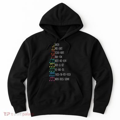 Classic Composers Classical Music Musical Notes Hoodie