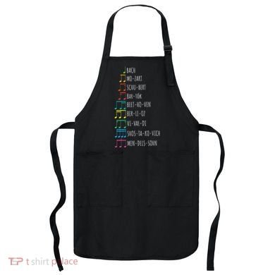 Classic Composers Classical Music Musical Notes Apron