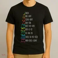 Classic Composers Classical Music Musical Notes T-Shirt thumb 3