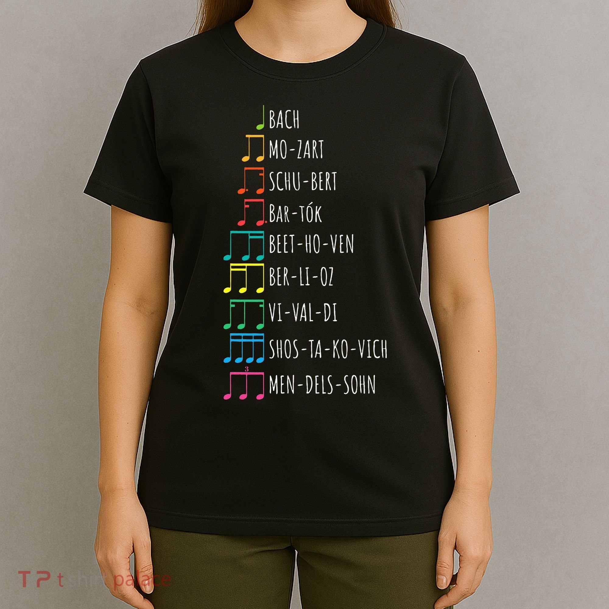 Classic Composers Classical Music Musical Notes T-Shirt