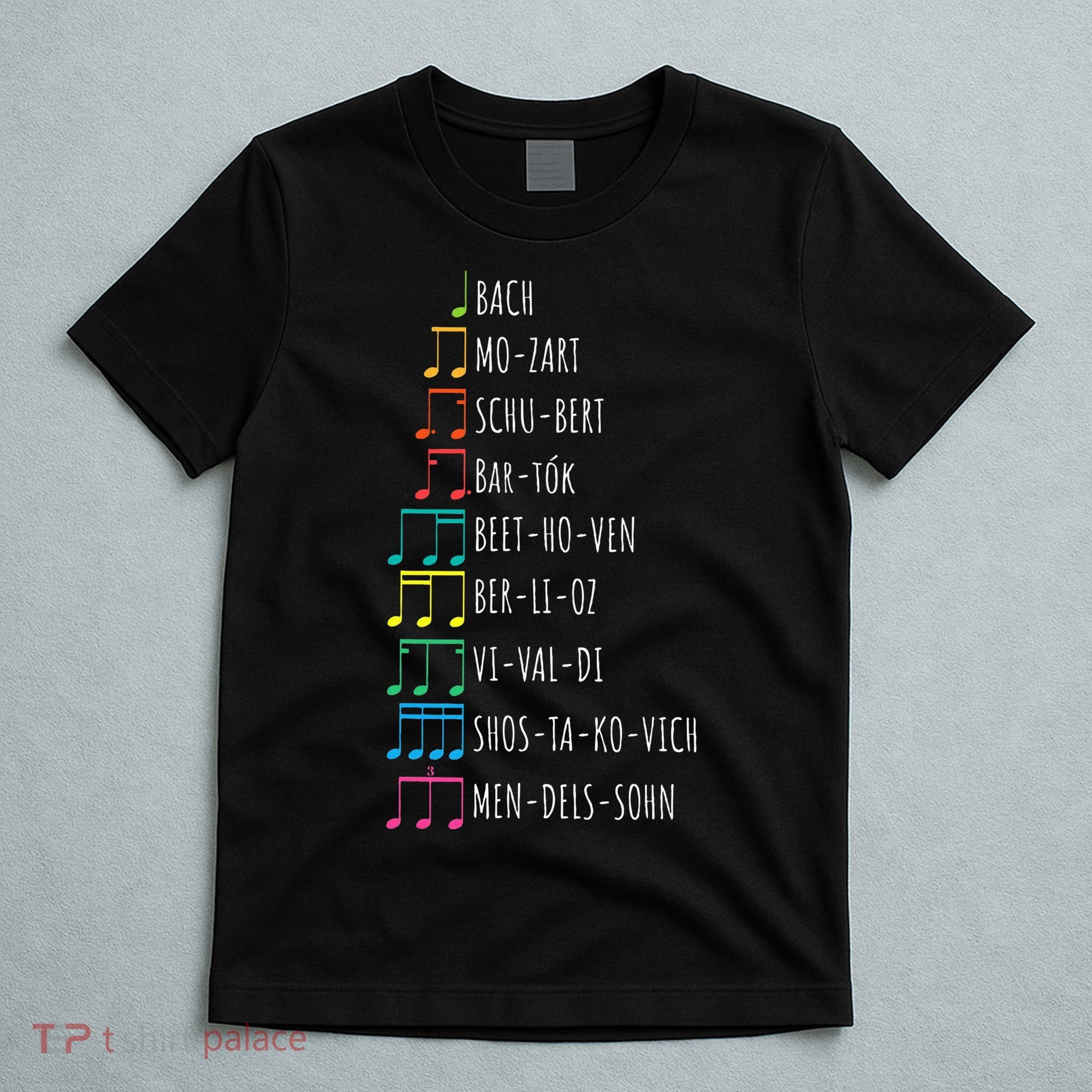 Classic Composers Classical Music Musical Notes T-Shirt