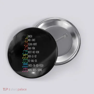 Classic Composers Classical Music Musical Notes Button