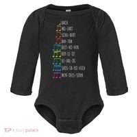 Classic Composers Classical Music Musical Notes Baby Long Sleeve Bodysuit thumb 0