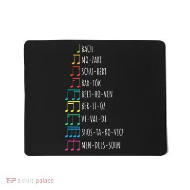 Classic Composers Classical Music Musical Notes Mousepad