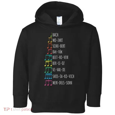 Classic Composers Classical Music Musical Notes Toddler Hoodie