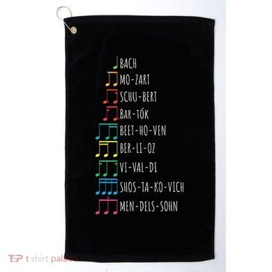 Classic Composers Classical Music Musical Notes Golf Towel
