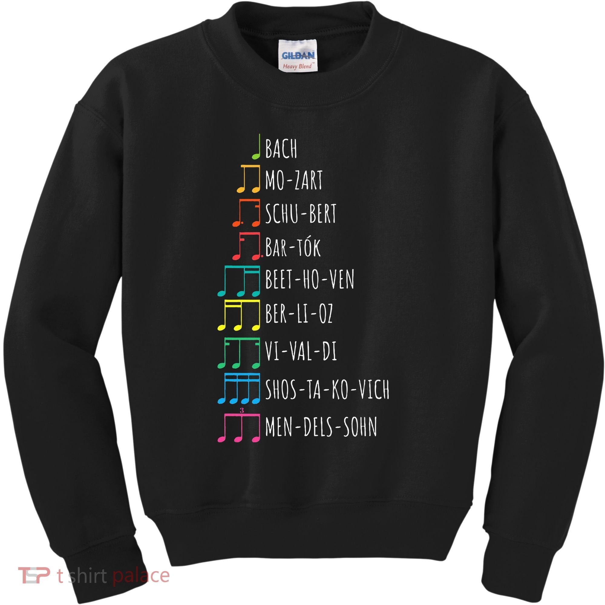 Classic Composers Classical Music Musical Notes Kids Sweatshirt