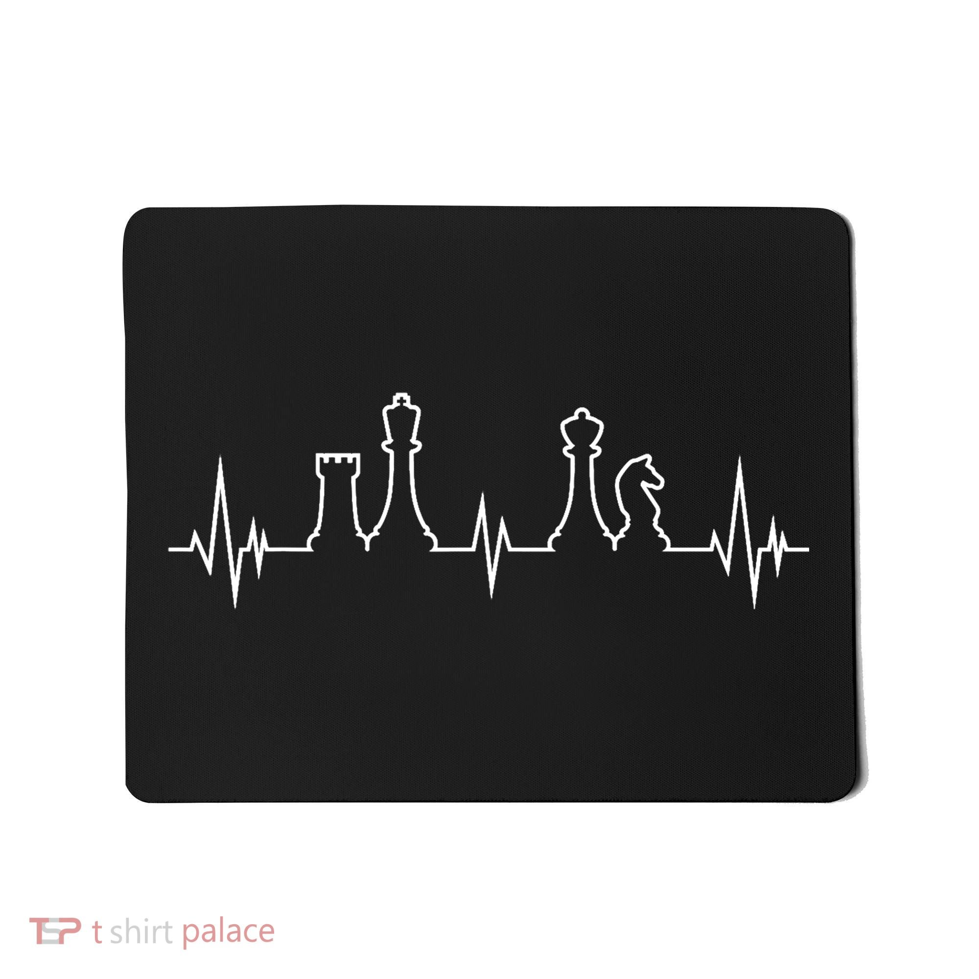 Chess, Chess Club, Chess Heartbeat Mousepad