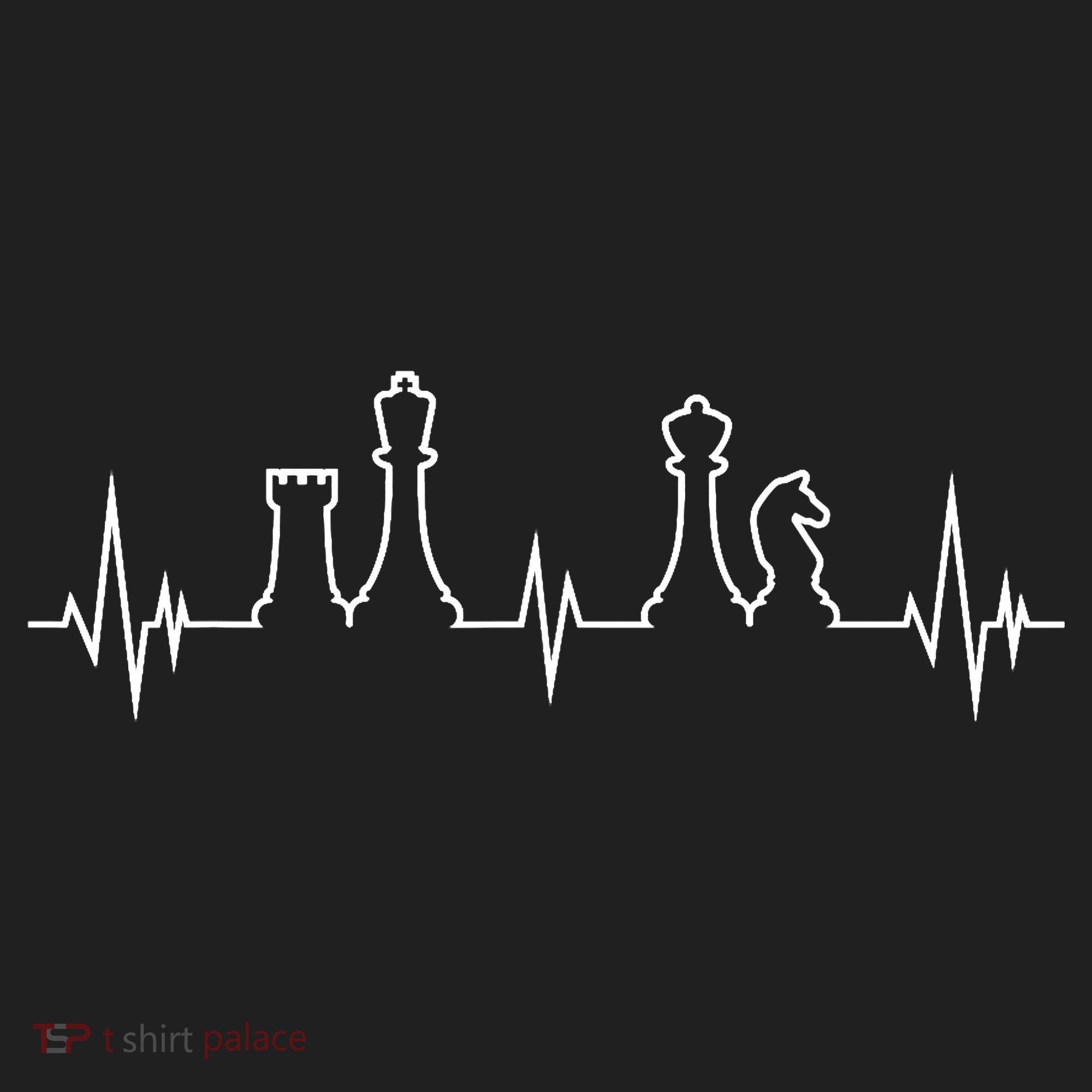 Chess, Chess Club, Chess Heartbeat Golf Towel
