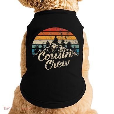 Cousin Crew Camping Outdoor Sunset Summer Camp Doggie Tank