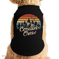 Cousin Crew Camping Outdoor Sunset Summer Camp Doggie Tank thumb 0