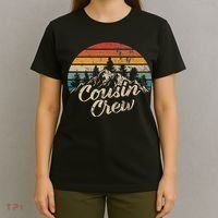 Cousin Crew Camping Outdoor Sunset Summer Camp T-Shirt thumb 4