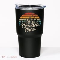 Cousin Crew Camping Outdoor Sunset Summer Camp Tumbler thumb 0
