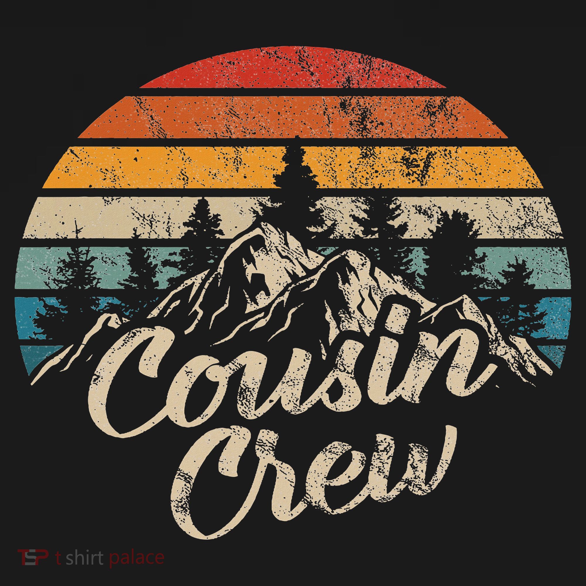 Cousin Crew Camping Outdoor Sunset Summer Camp Women's Tank Top