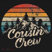 Cousin Crew Camping Outdoor Sunset Summer Camp Toddler Hoodie thumb 2