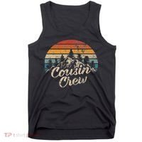 Cousin Crew Camping Outdoor Sunset Summer Camp Tank Top thumb 0