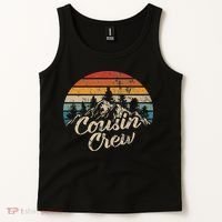 Cousin Crew Camping Outdoor Sunset Summer Camp Tank Top thumb 2
