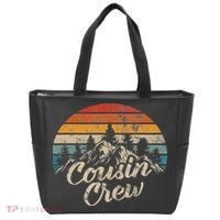 Cousin Crew Camping Outdoor Sunset Summer Camp Tote Bag thumb 0