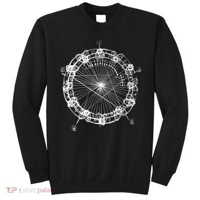 Coltrane Chord Changes Mandala Jazz Musician Sweatshirt