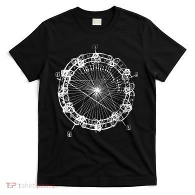 Coltrane Chord Changes Mandala Jazz Musician T-Shirt