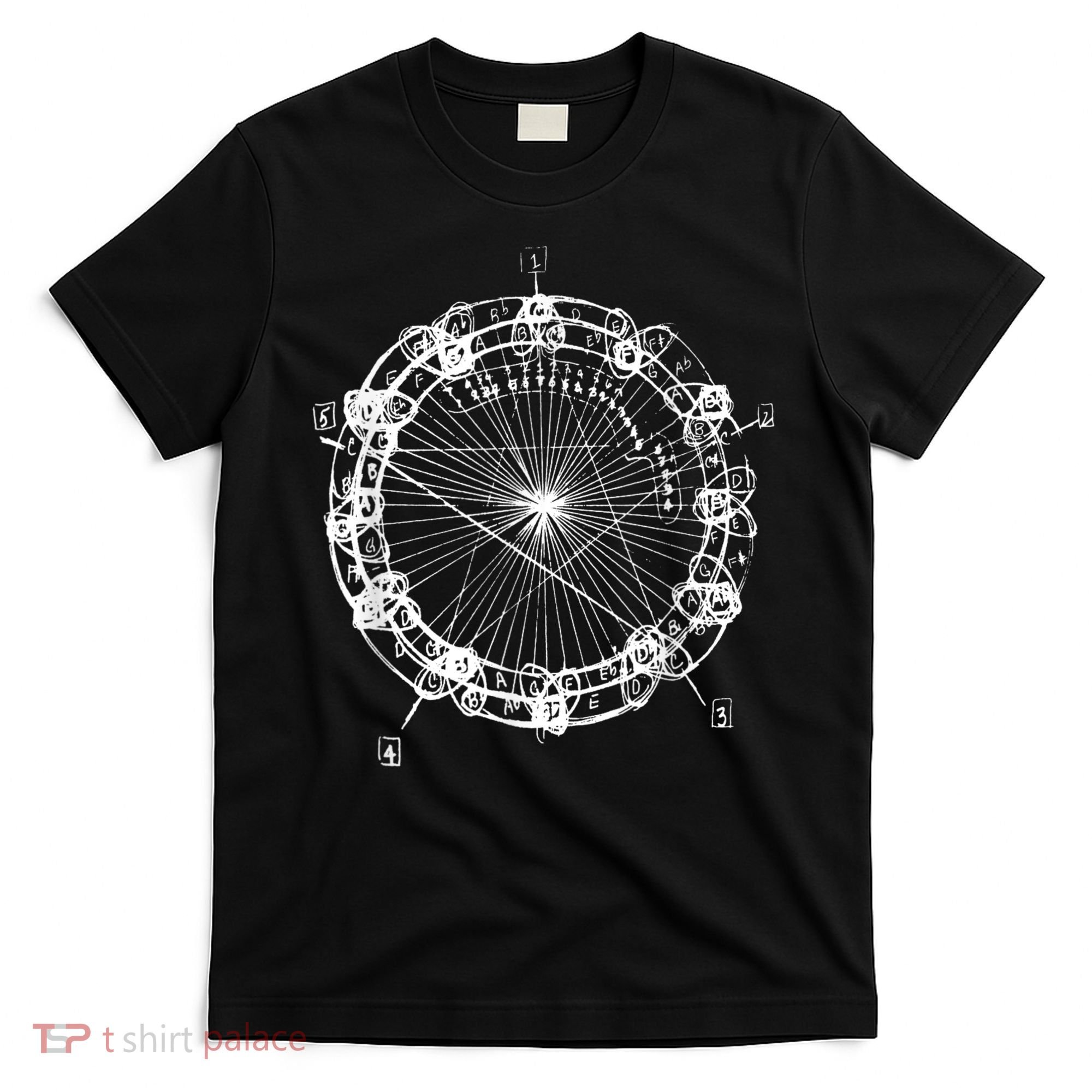 Coltrane Chord Changes Mandala Jazz Musician T-Shirt