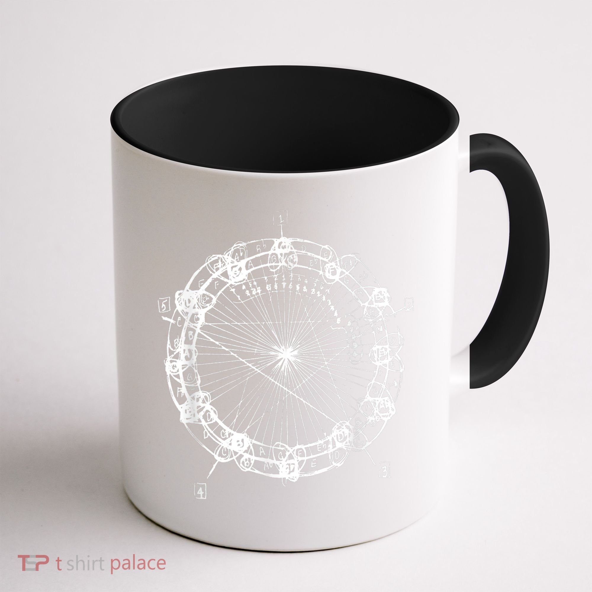 Coltrane Chord Changes Mandala Jazz Musician Coffee Mug