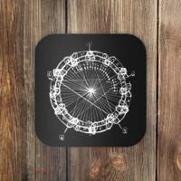 Coltrane Chord Changes Mandala Jazz Musician Coaster thumb 0