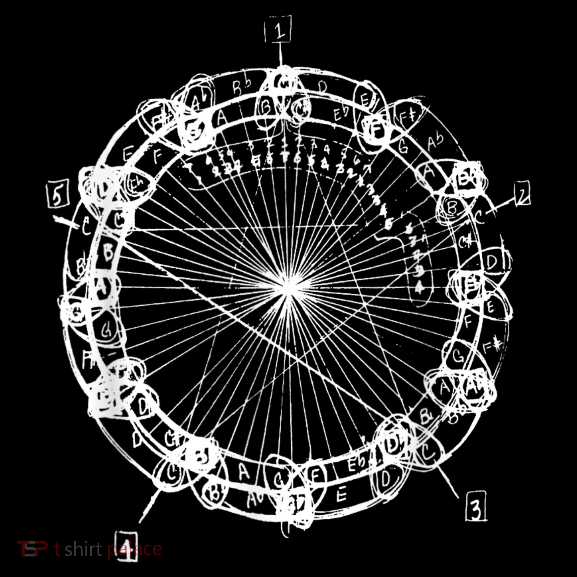 Coltrane Chord Changes Mandala Jazz Musician Ornament