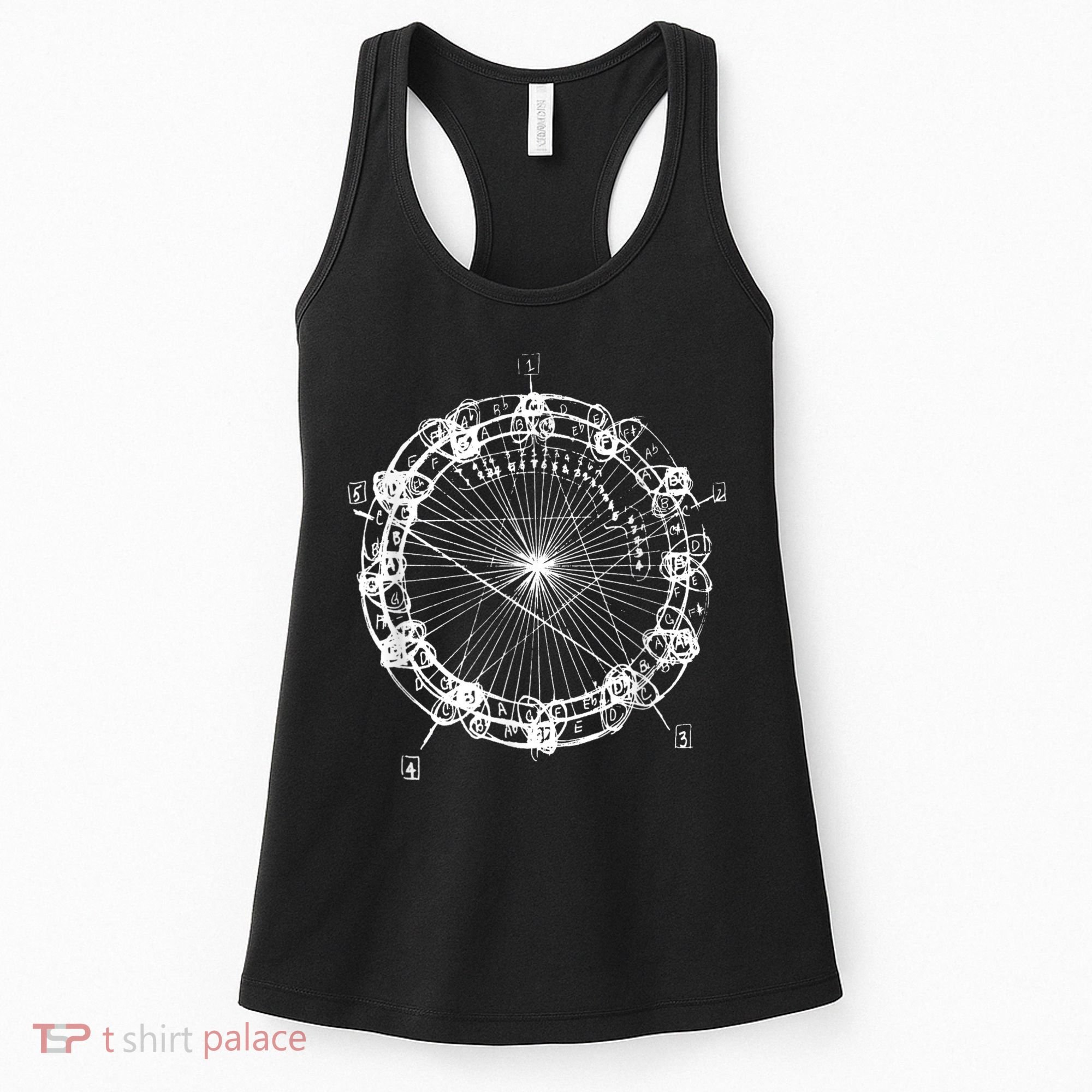Coltrane Chord Changes Mandala Jazz Musician Women's Tank Top