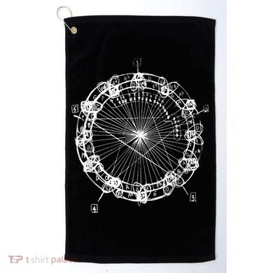 Coltrane Chord Changes Mandala Jazz Musician Golf Towel