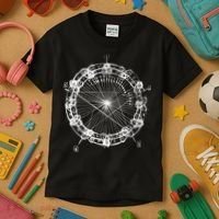 Coltrane Chord Changes Mandala Jazz Musician Kids T-Shirt thumb 3