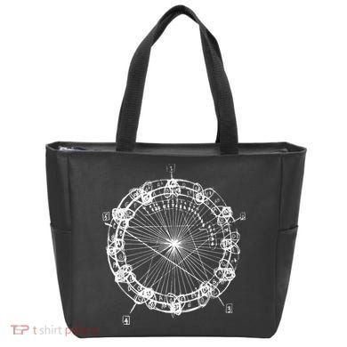 Coltrane Chord Changes Mandala Jazz Musician Tote Bag