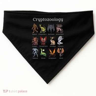 Cryptozoology Cryptid Creatures Fantasy Mythical Monsters USA-Made Doggie Bandana