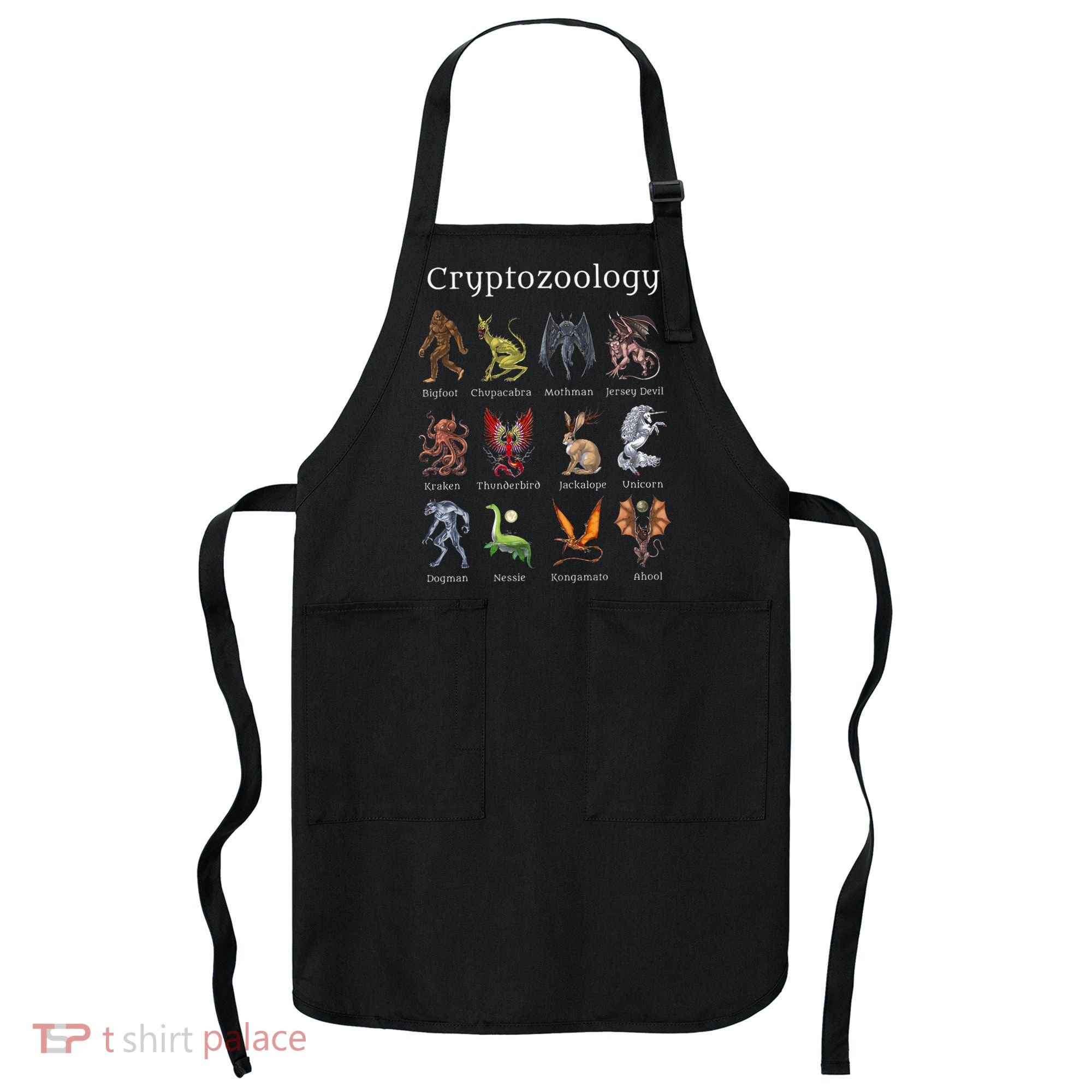 Cryptozoology Cryptid Creatures Fantasy Mythical Monsters Apron