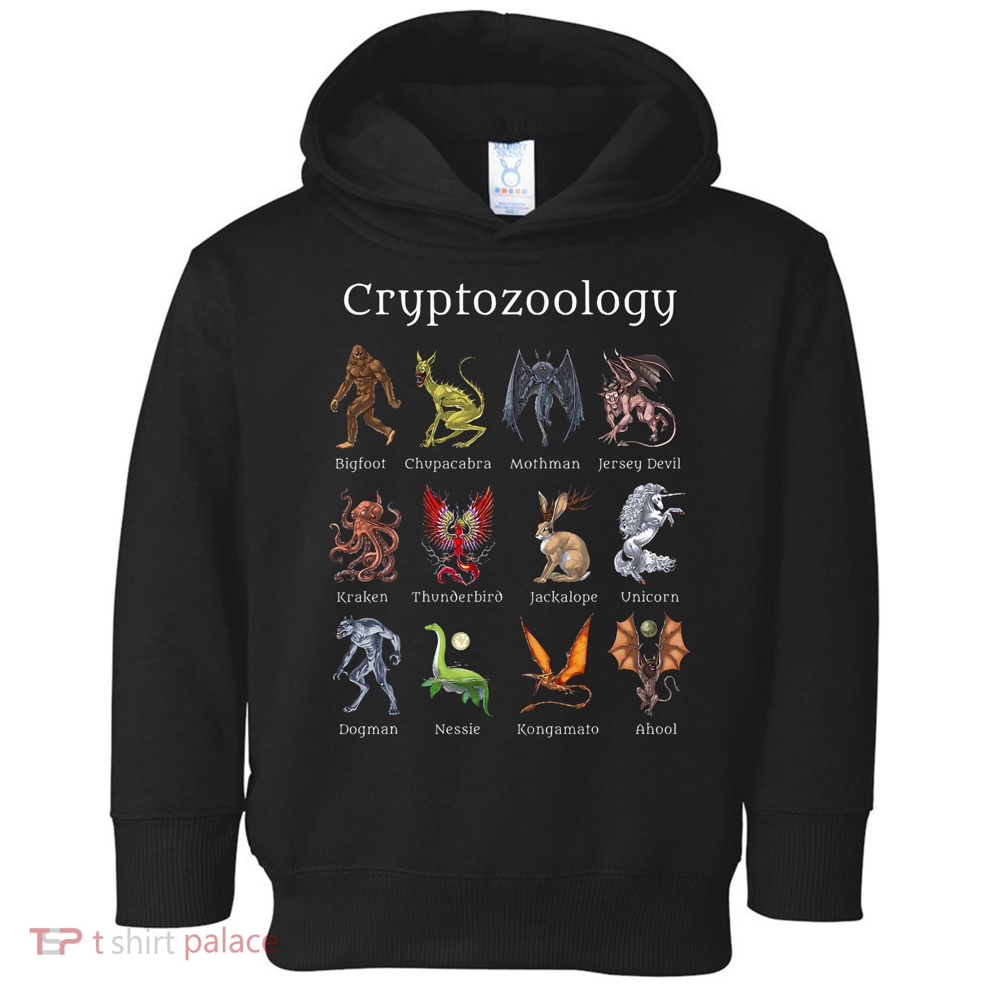 Cryptozoology Cryptid Creatures Fantasy Mythical Monsters Toddler Hoodie