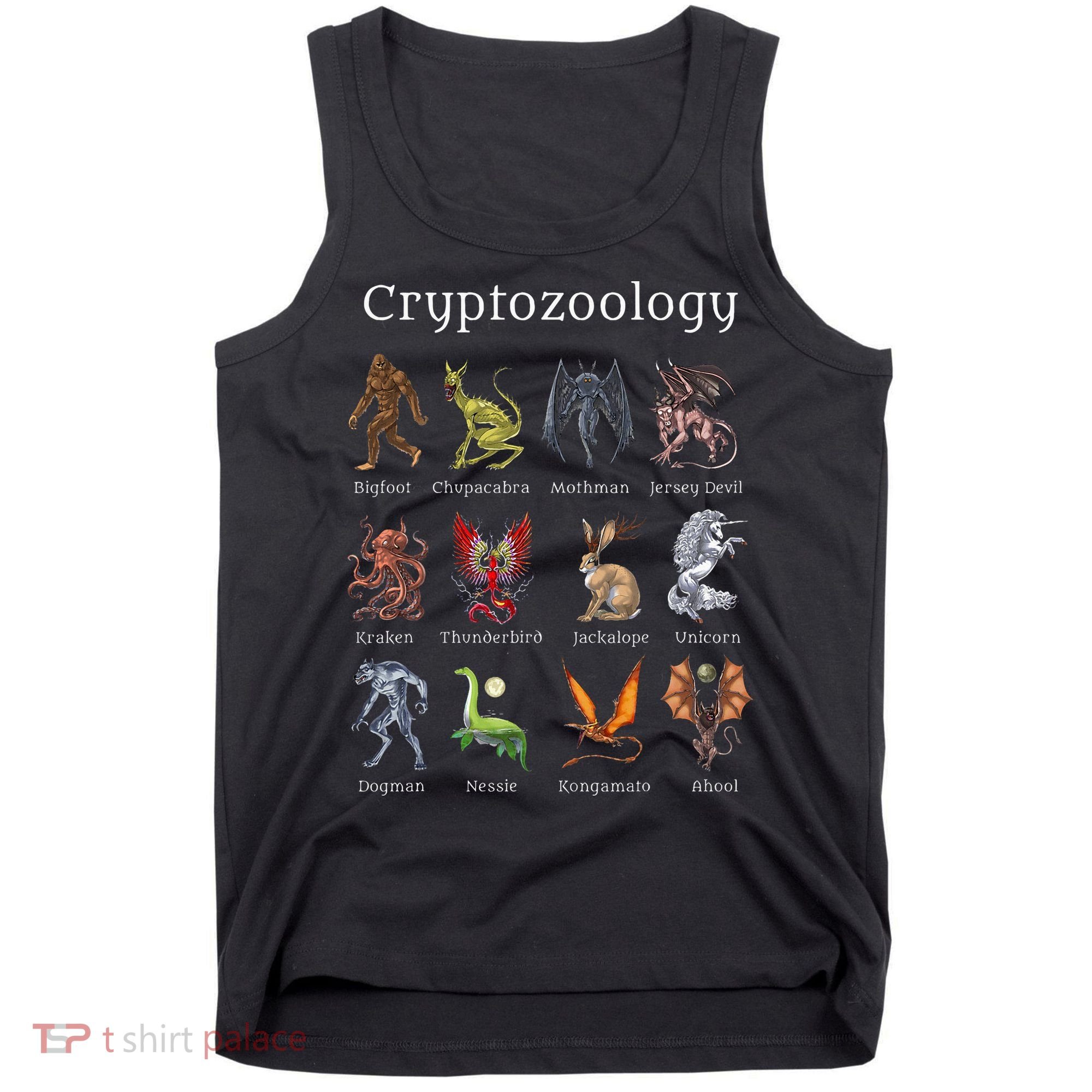 Cryptozoology Cryptid Creatures Fantasy Mythical Monsters Tank Top