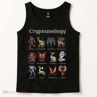 Cryptozoology Cryptid Creatures Fantasy Mythical Monsters Tank Top thumb 2