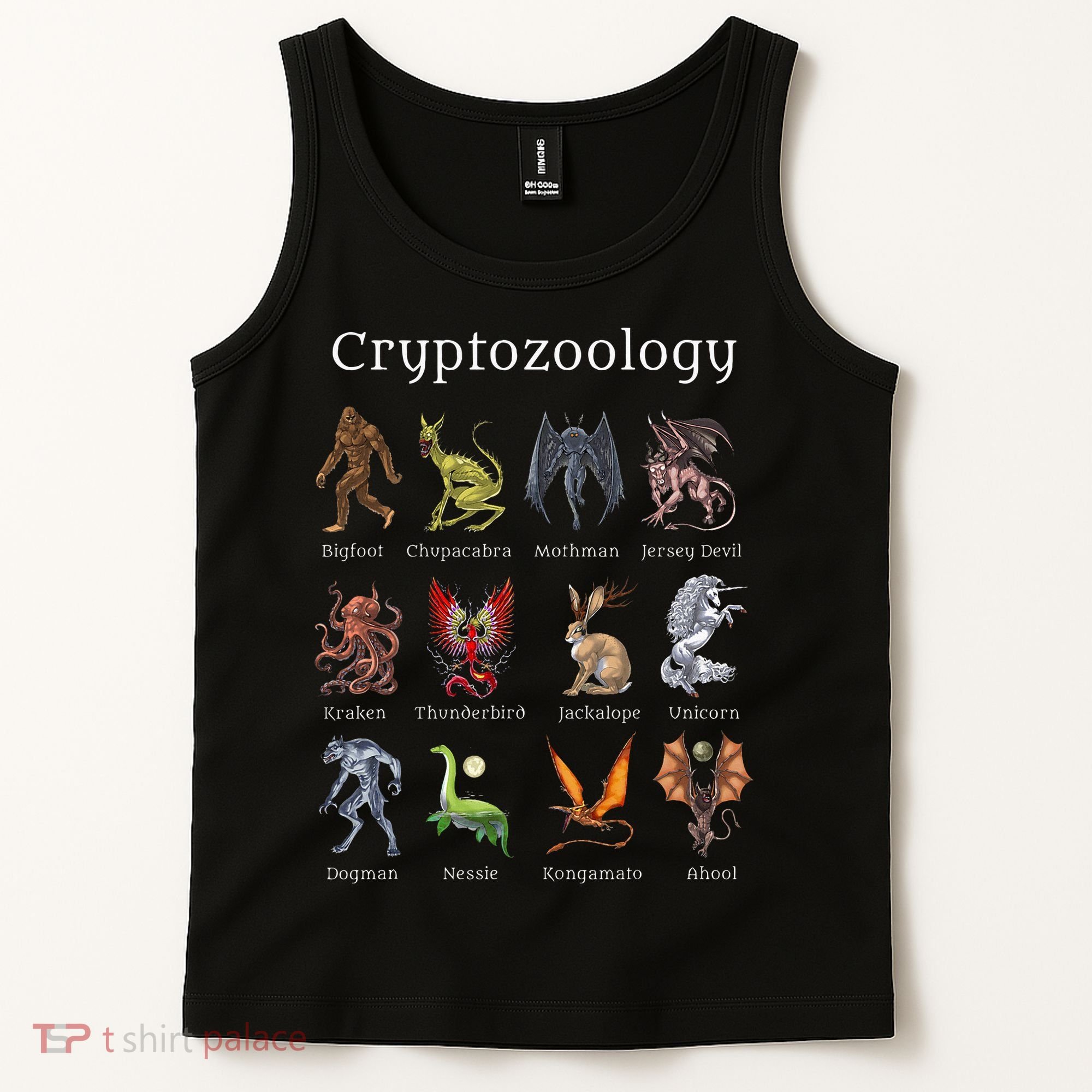 Cryptozoology Cryptid Creatures Fantasy Mythical Monsters Tank Top