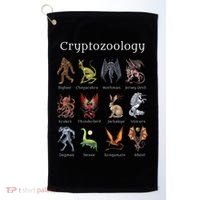 Cryptozoology Cryptid Creatures Fantasy Mythical Monsters Golf Towel thumb 0