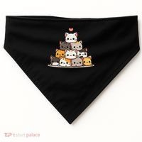 Cat Cute Cats Anime Kawaii USA-Made Doggie Bandana thumb 0