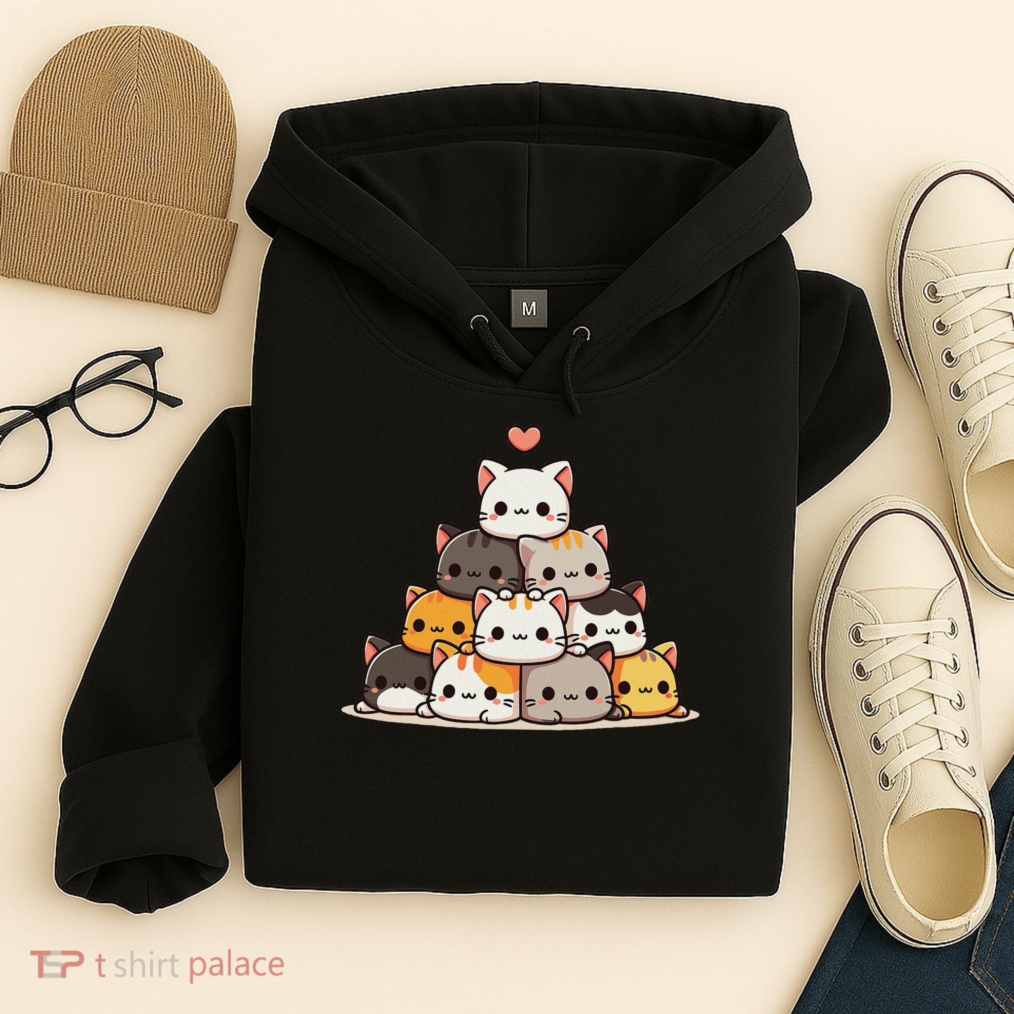 Cat Cute Cats Anime Kawaii Hoodie