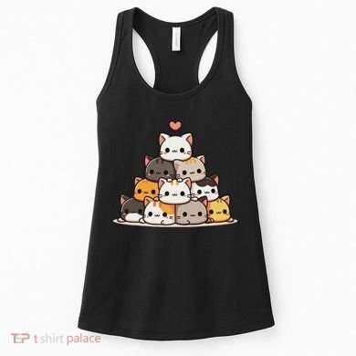 Cat Cute Cats Anime Kawaii Women's Tank Top