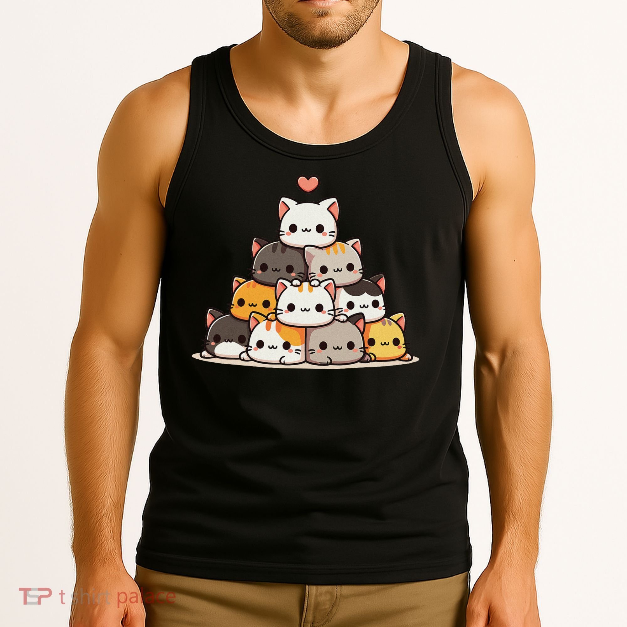 Cat Cute Cats Anime Kawaii Tank Top