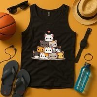 Cat Cute Cats Anime Kawaii Tank Top thumb 4