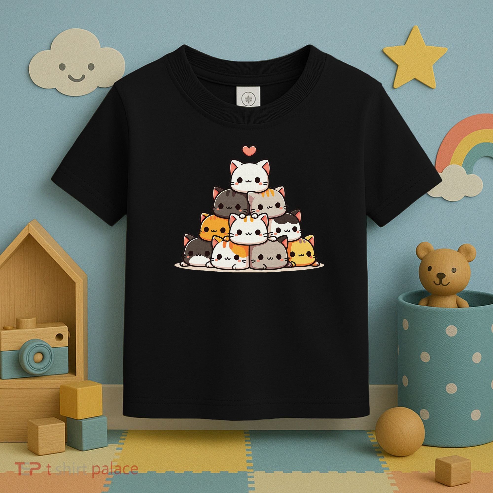 Cat Cute Cats Anime Kawaii Toddler T-Shirt
