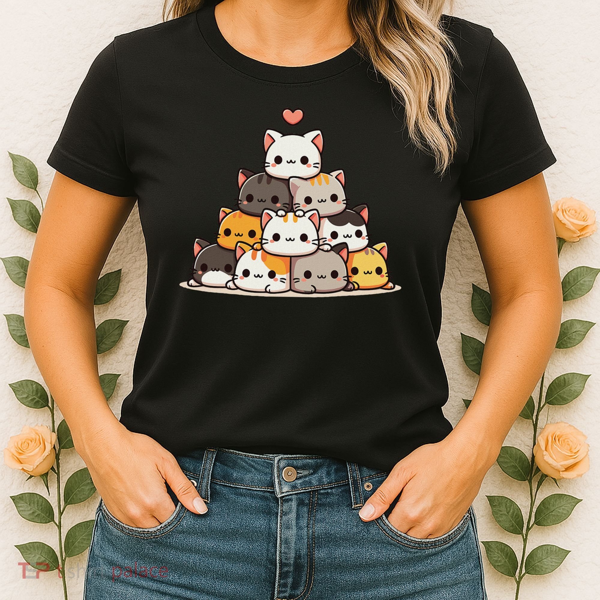 Cat Cute Cats Anime Kawaii Women's T-Shirt